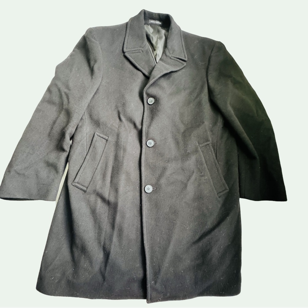 Calvin Klein cashmere/wool black peacoat size 42reg NWOT men's
